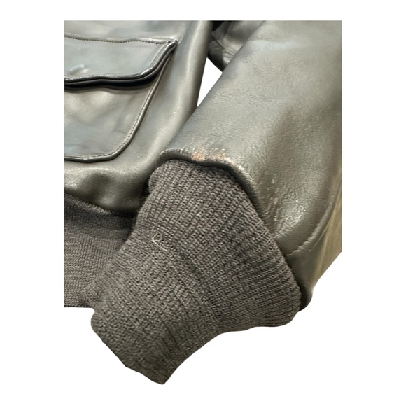 Vintage Willis & Geiger Type A2 Flight bomber leather jacket size 44 USA made - Picture 8 of 11